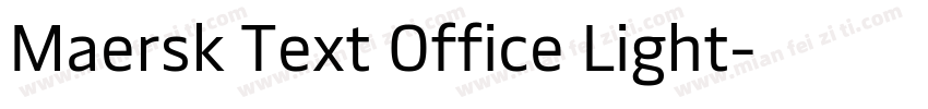 Maersk Text Office Light字体转换
